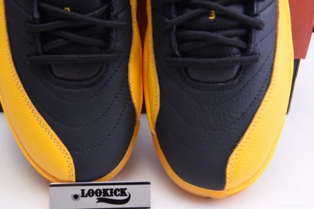 Black Jordan 12 130690-070 University Retro Gold Air 1208